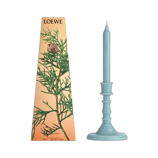 Cypress Balls wax candleholder