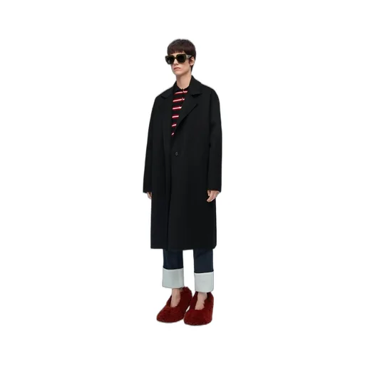 Coat in wool and cashmere