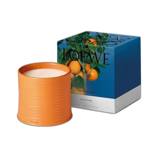 Large Orange Blossom Candle