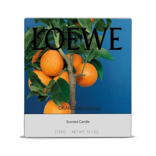 Large Orange Blossom Candle