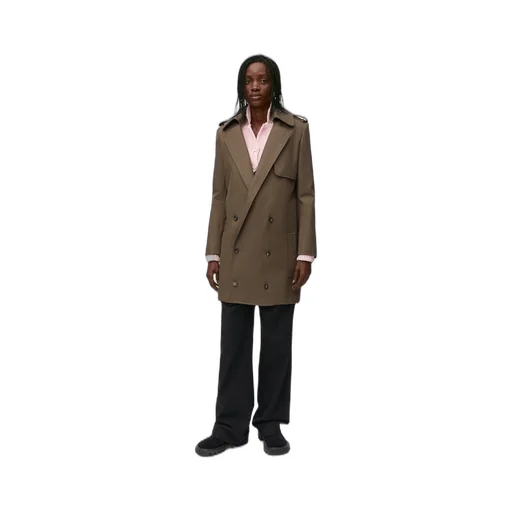 Trench coat in cotton