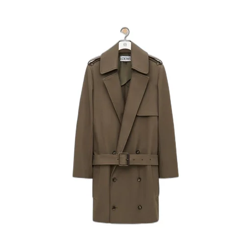 Trench coat in cotton