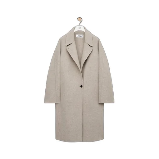 Coat in wool and cashmere