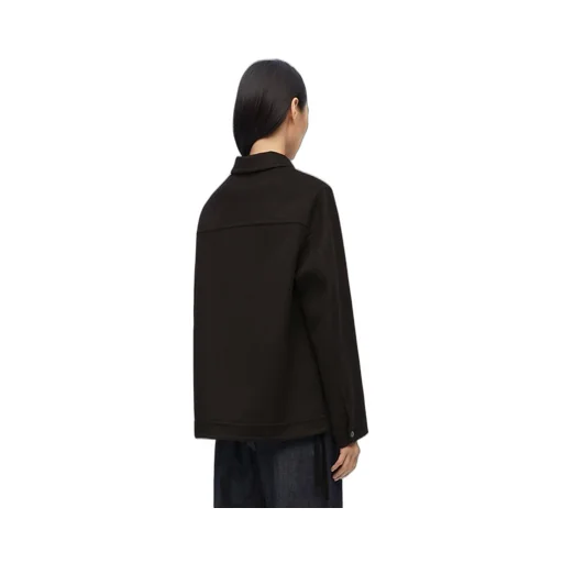 Workwear jacket in wool and cashmere