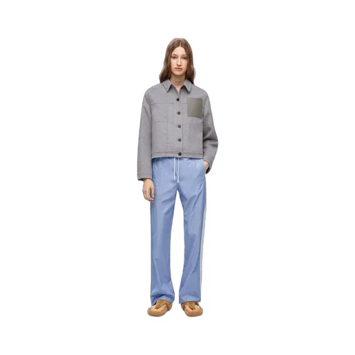 Workwear jacket in wool and cashmere