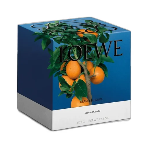 Large Orange Blossom Candle