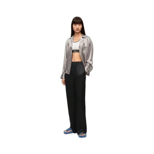 Pyjama trousers in silk