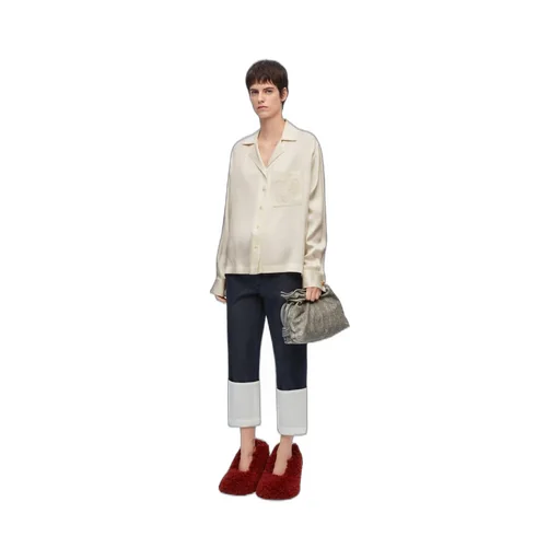 Pyjama blouse in silk