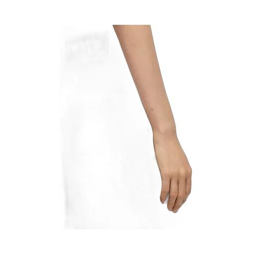 Cropped workwear trousers in cotton and linen