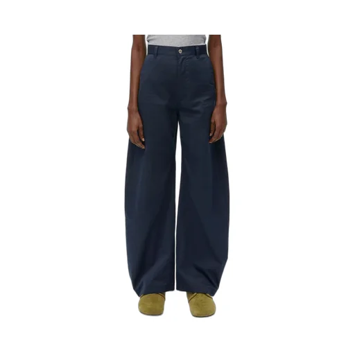 Balloon trousers in cotton and silk