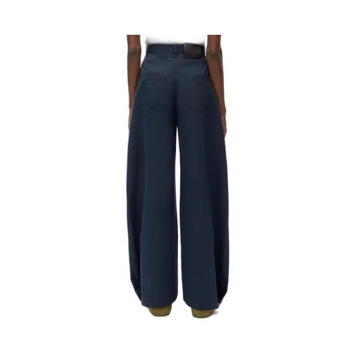 Balloon trousers in cotton and silk