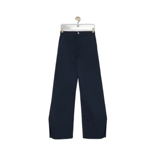 Balloon trousers in cotton and silk