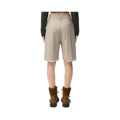 Anagram shorts in wool