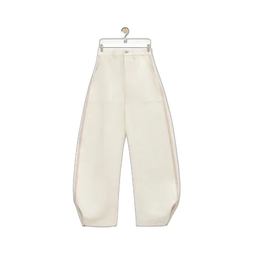 Balloon trousers in cotton and linen