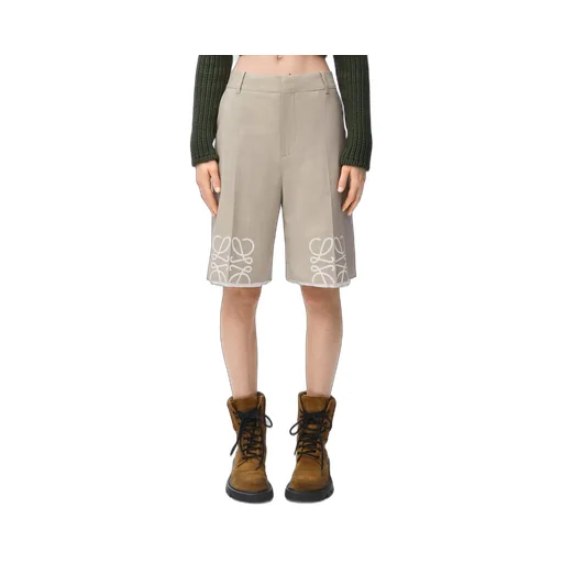 Anagram shorts in wool
