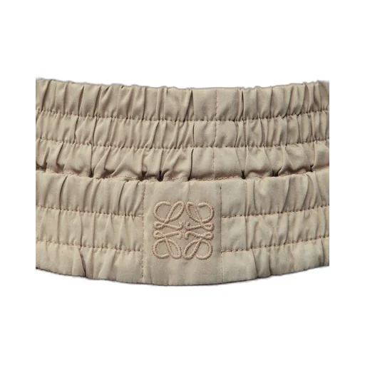 Cropped trousers in cotton and silk