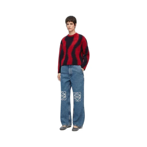 Anagram baggy jeans in denim