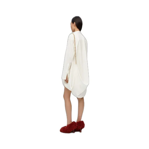 Chain shirt dress in cotton