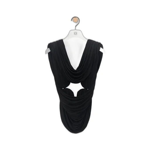 Draped top in viscose
