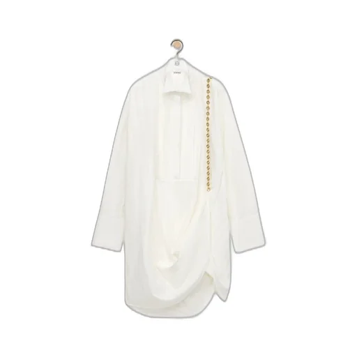 Chain shirt dress in cotton