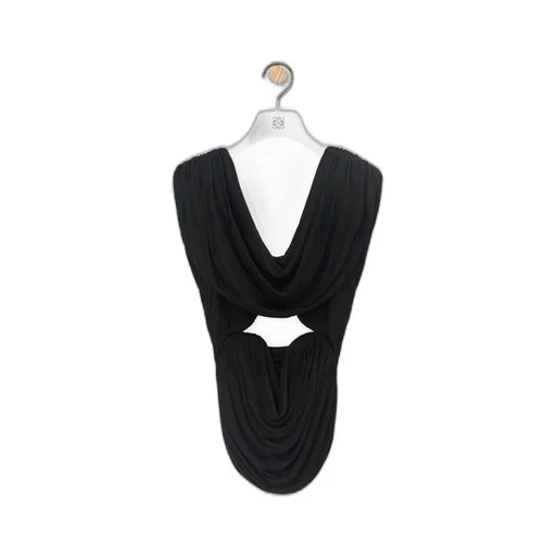 Draped top in viscose