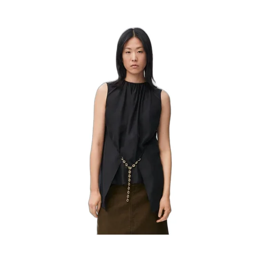 Chain top in silk