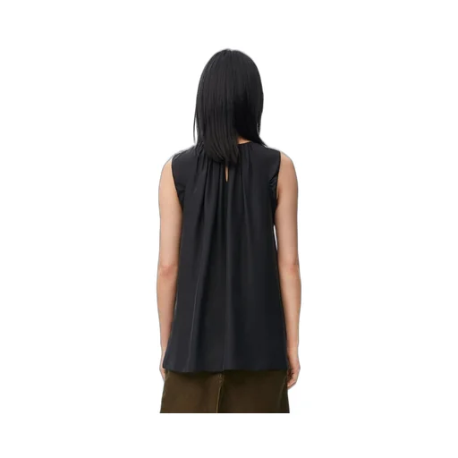 Chain top in silk
