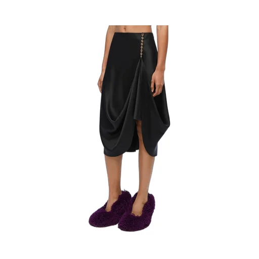 Chain skirt in silk