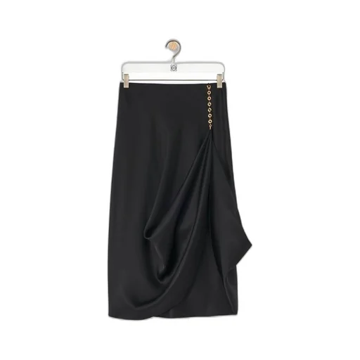 Chain skirt in silk