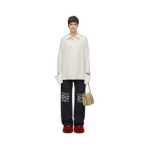 Anagram baggy jeans in denim