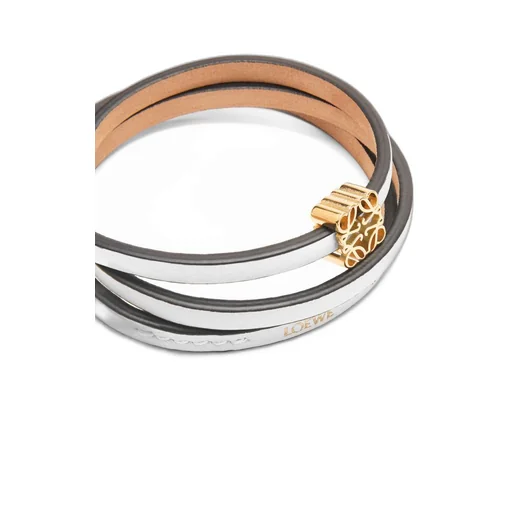 Twist bangle in calfskin