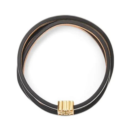 Twist bangle in calfskin