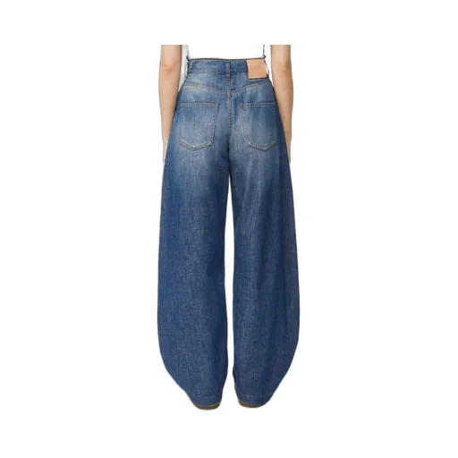 Balloon trousers in denim