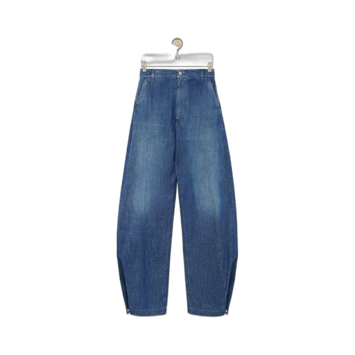 Balloon trousers in denim