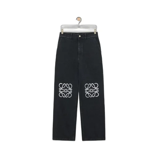 Anagram baggy jeans in denim