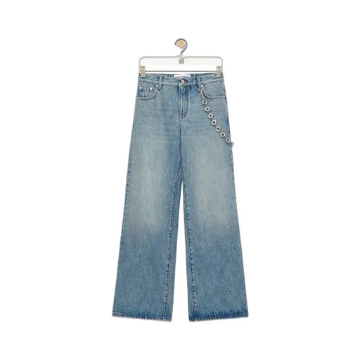 Chain jeans in denim
