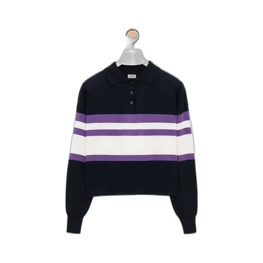 Polo sweater in cotton