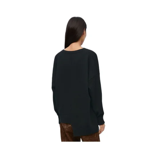 Asymmetric sweater in cashmere