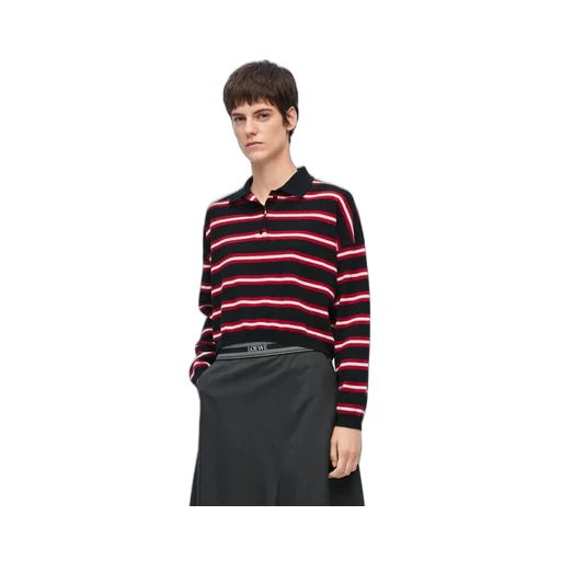 Polo sweater in wool
