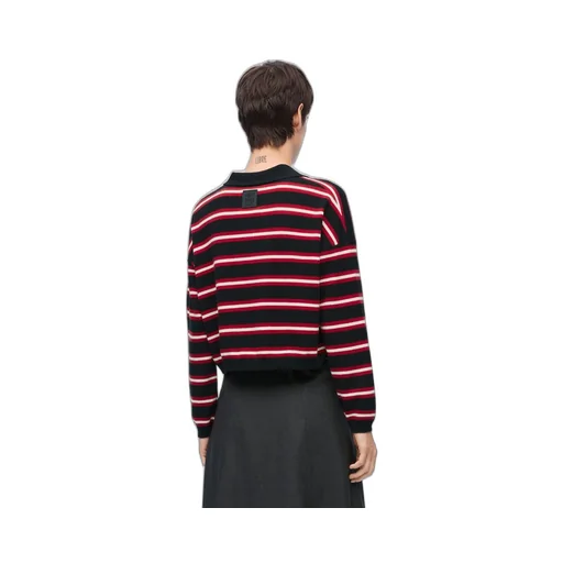 Polo sweater in wool