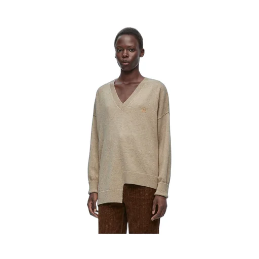 Asymmetric sweater in cashmere