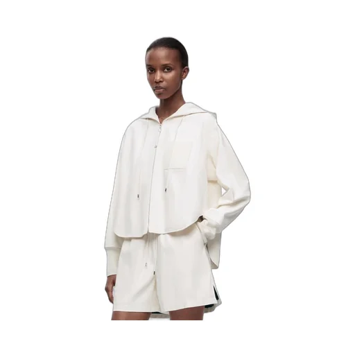 Hooded jacket in nappa lambskin
