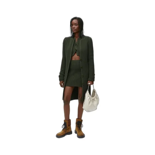 Cropped cardigan In technical knit