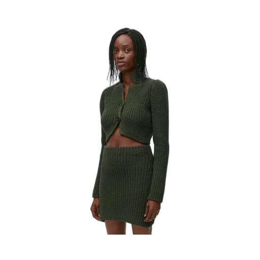 Cropped cardigan In technical knit