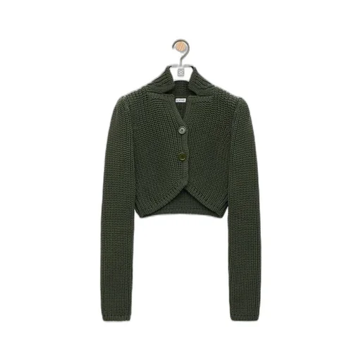 Cropped cardigan In technical knit