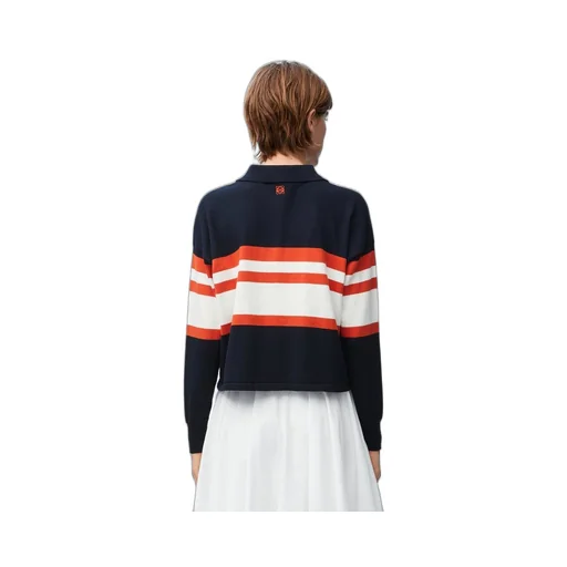Polo sweater in cotton