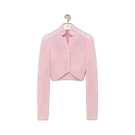 Cropped cardigan In technical knit