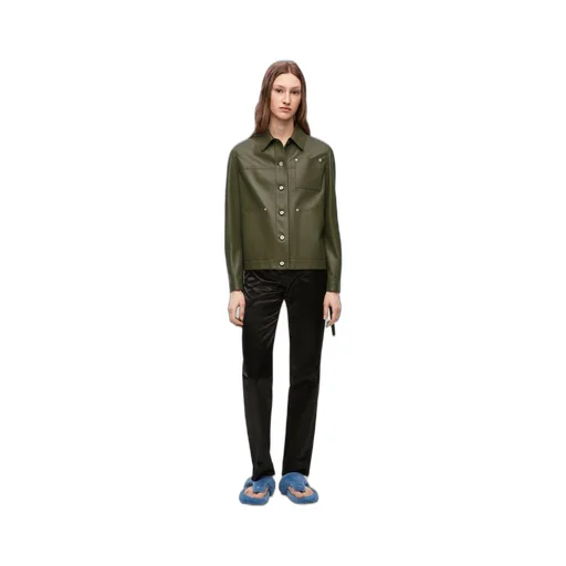 Workwear jacket in nappa lambskin