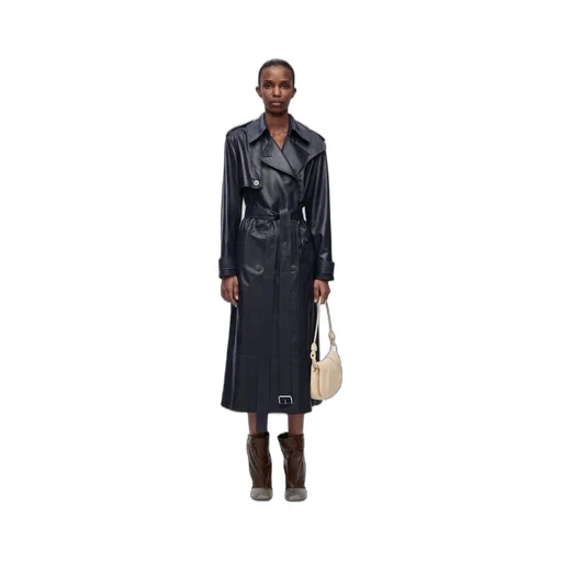Trench coat in nappa lambskin