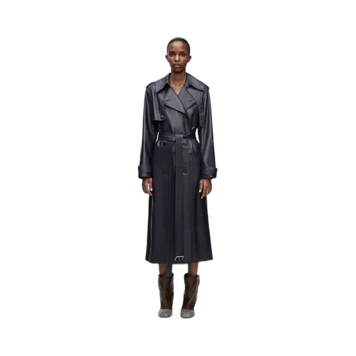Trench coat in nappa lambskin